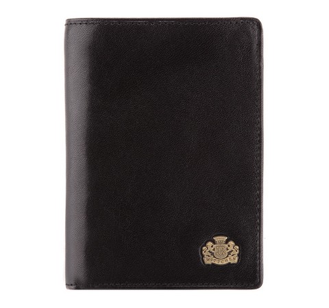 Шкіряний гаманець з гербом вертикальний 11-1-023-1