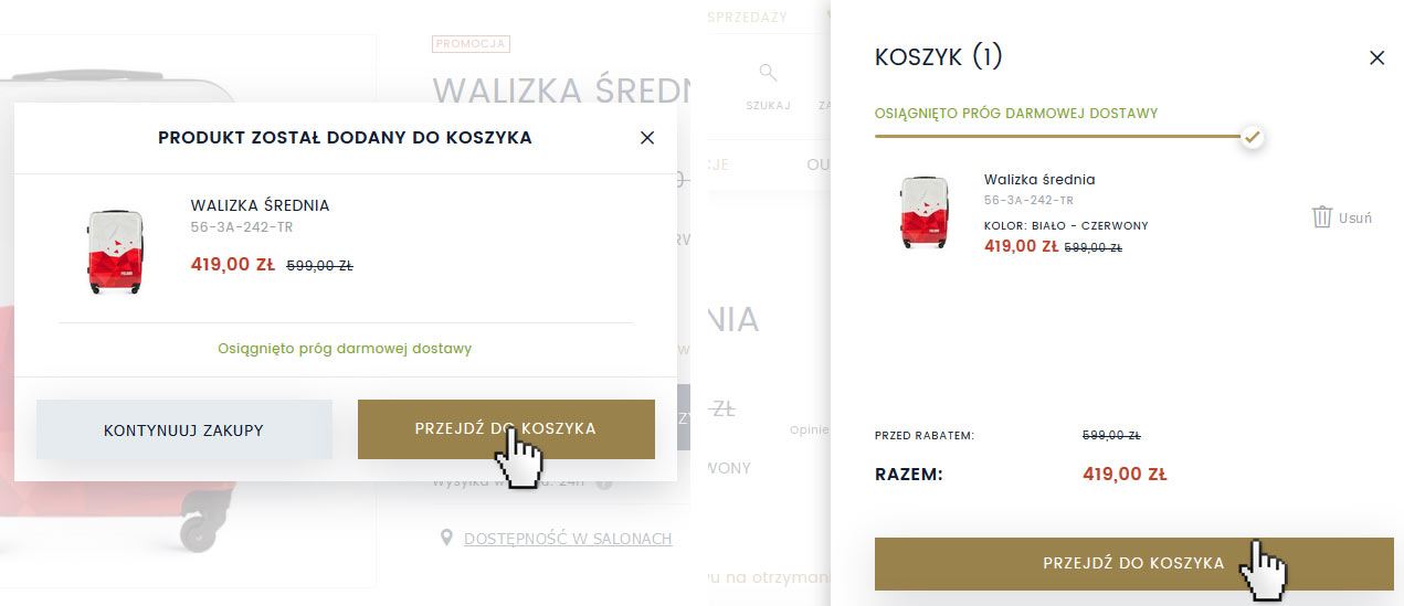 Odbierz walizkę za 1 zł!