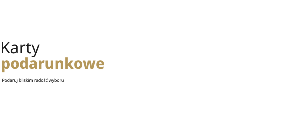 Karty Podarunkowe
