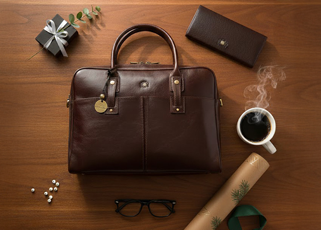 Жіноча сумка-шоппер на плече з натуральної шкіри коричнева