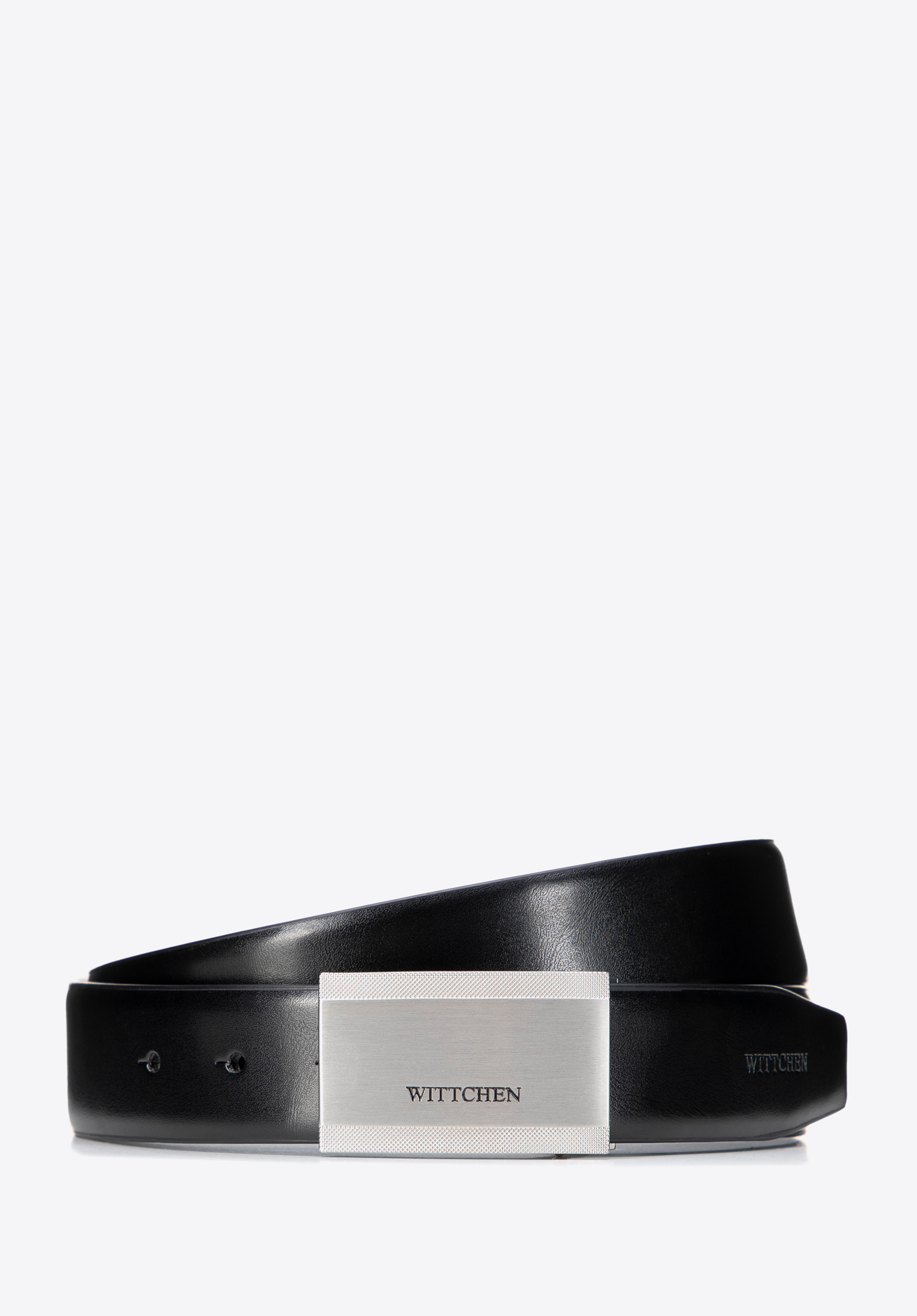 Ремінь, чорно-срібний, 101-8M-214-1S-L, Фото 1