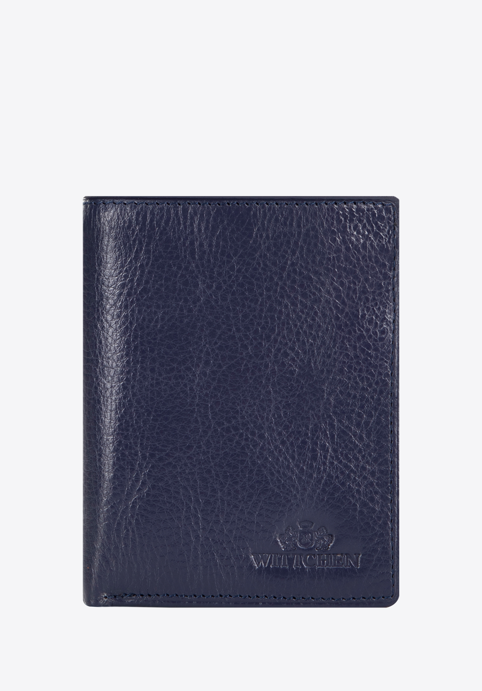 Розкладний шкіряний гаманець, темно-синій, 21-1-009-NL, Фото 1