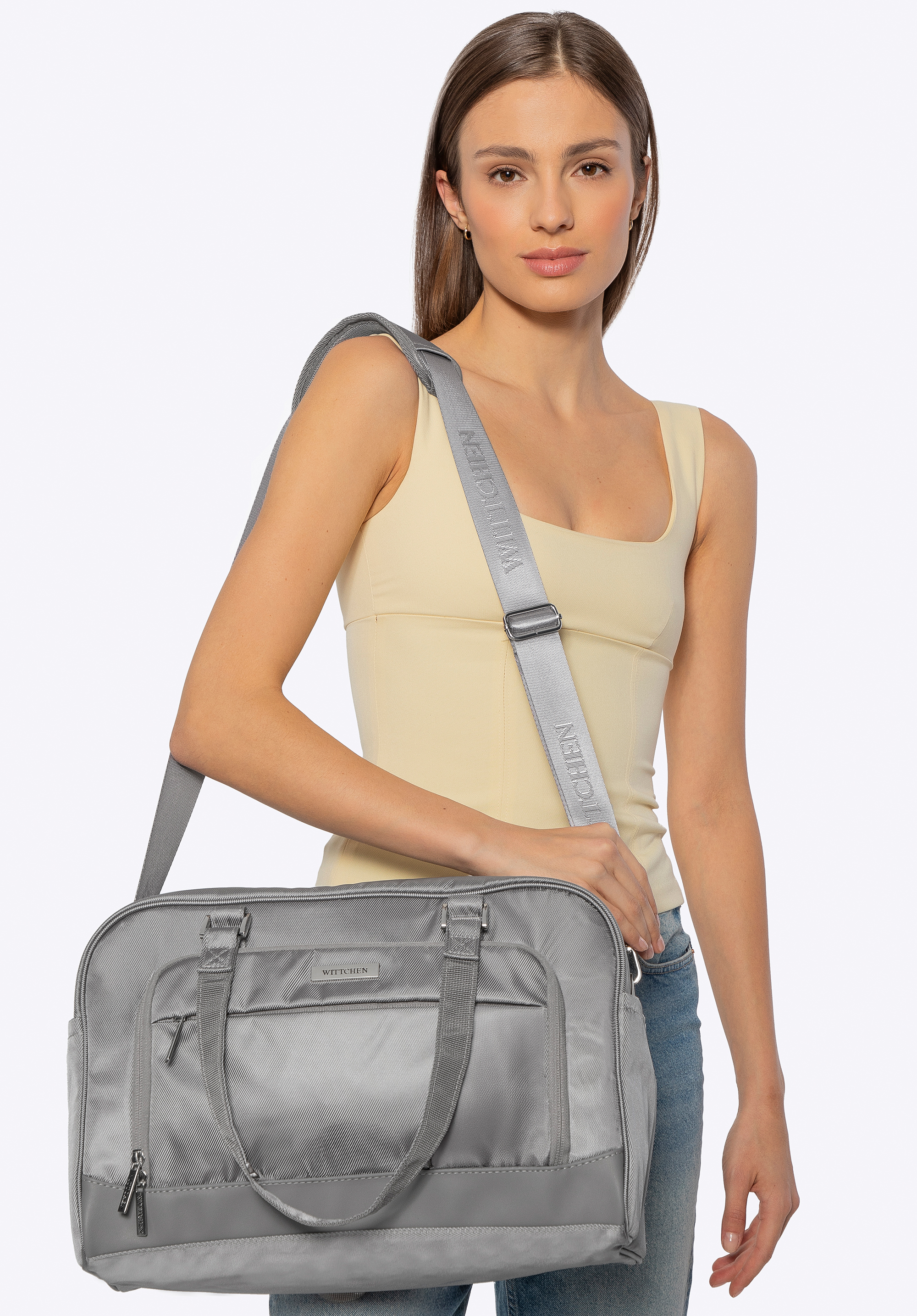 Універсальна дорожня сумка для літака, світло-сірий, 56-3S-705-01, Фото 1