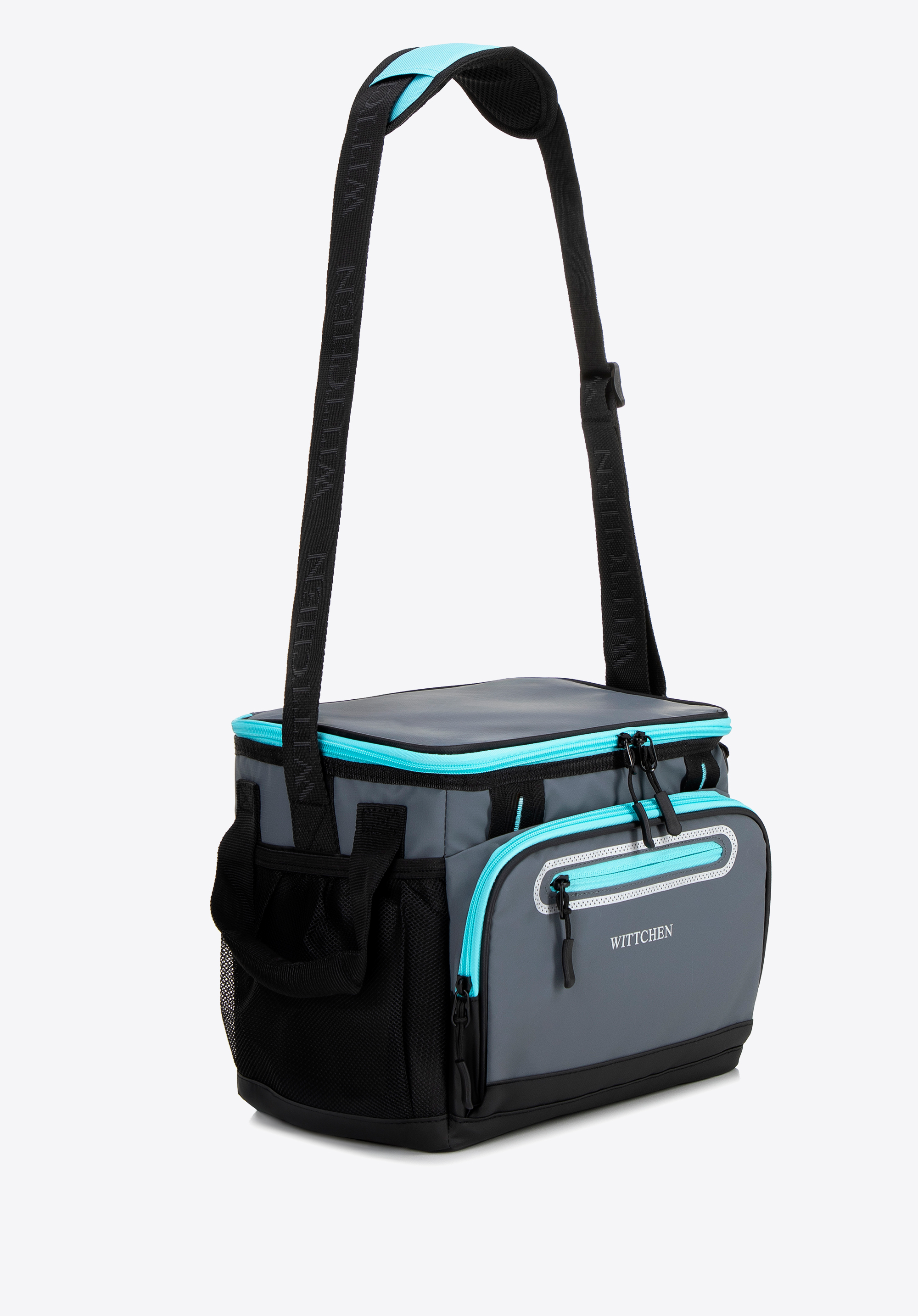 Ізольована сумка-холодильник об&#39;ємом 16 літрів, сіро-блакитний, 56-3S-109-01, Фото 1