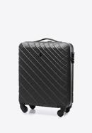 ABS kabin bőrönd ferde rácsos, acél - fekete, 56-3A-551-91, Fénykép 4