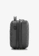 ABS utazó piperetáska átlós kockás mintával, acél - fekete, 56-3A-554-31, Fénykép 2