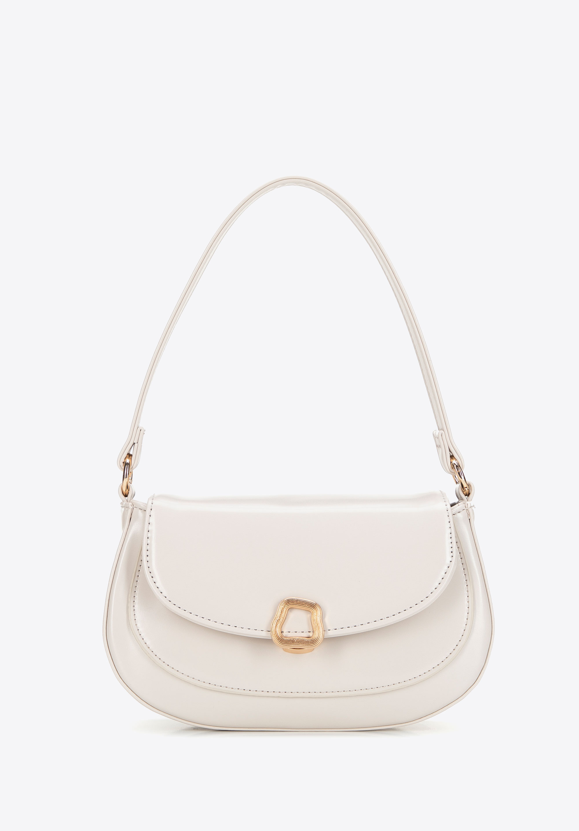 Geantă mini din piele ecologică pentru femei, crem, 101-4Y-436-0, Fotografie 1