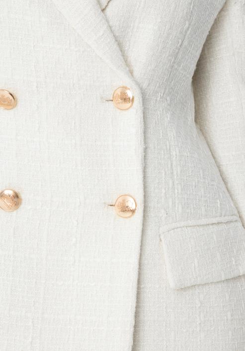Jachetă boucle de damă, alb, 98-9X-500-P-XL, Fotografie 4