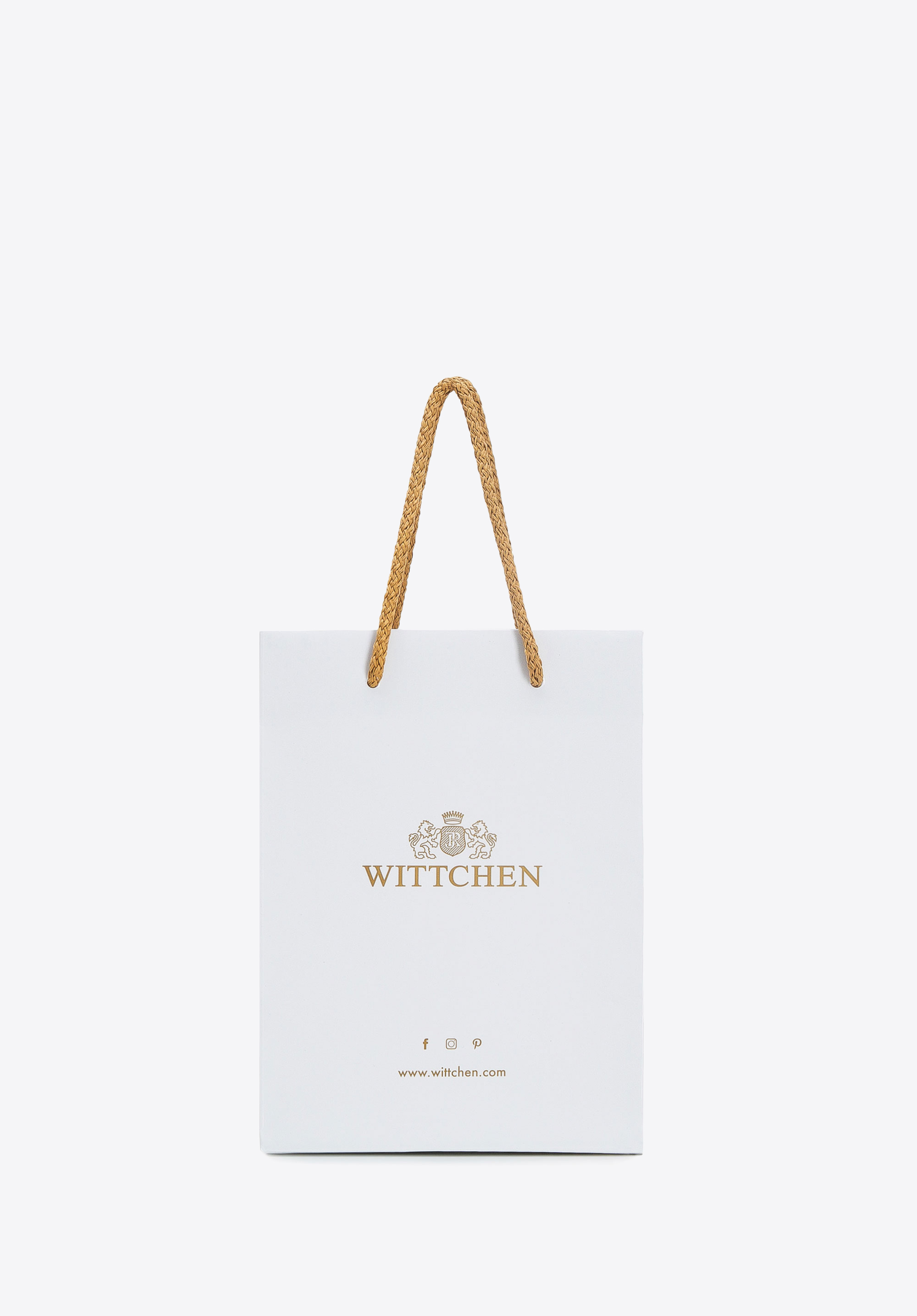 Mini pungă de hârtie, alb, TORBA-1, Fotografie 1