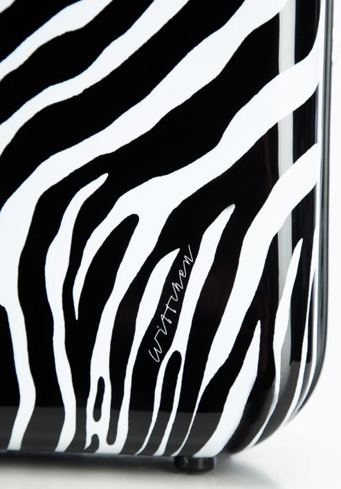 Geantă pentru cosmetice de călătorie din ABS cu imprimeu, alb - negru, 56-3A-644-85, Fotografie 5