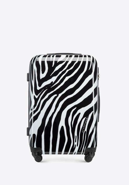 Set de valize ABS cu imprimeu animal print, alb - negru, 56-3A-64S-Z, Fotografie 2