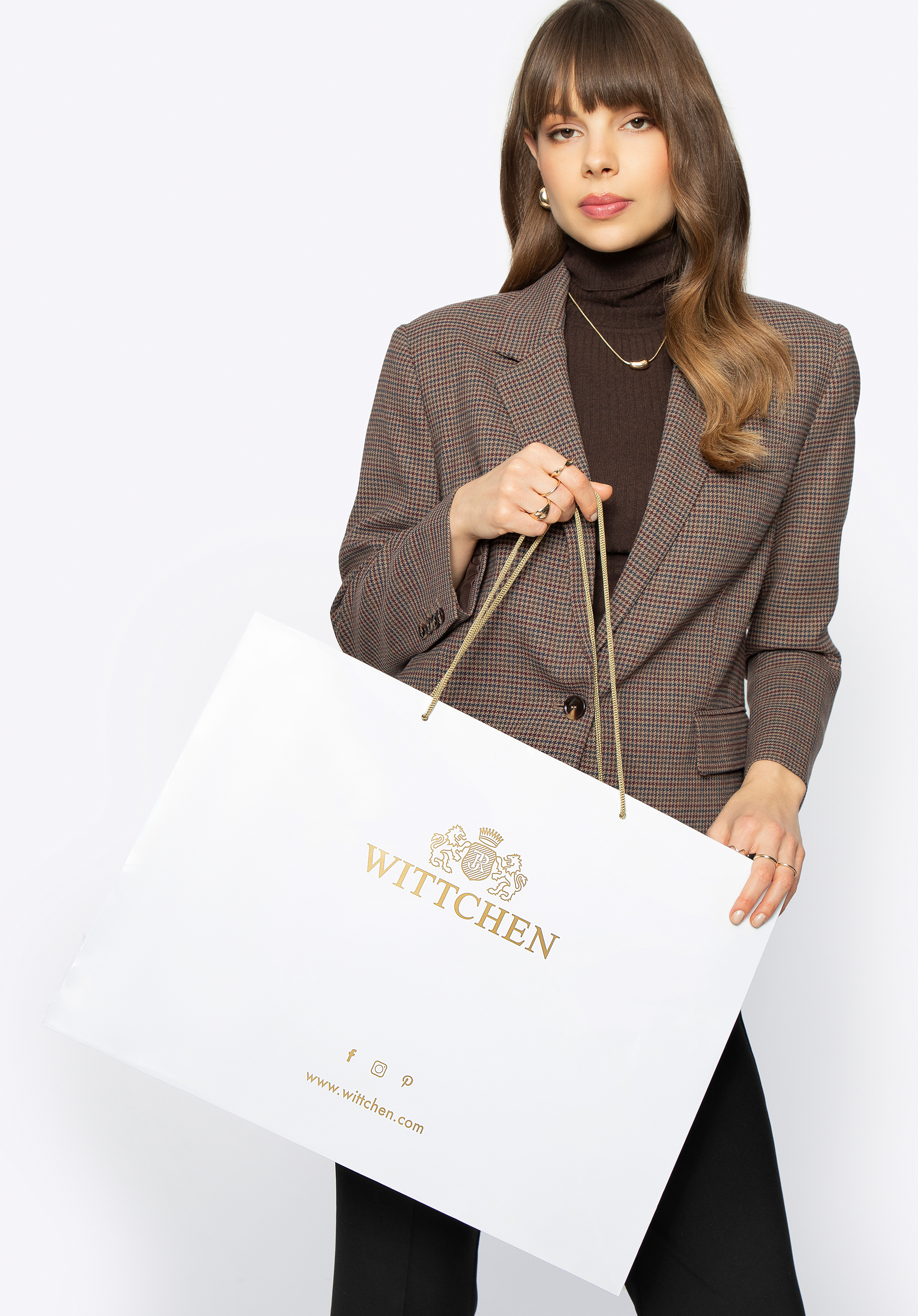 Pungă de hârtie, mare, alb, TORBA-5, Fotografie 1