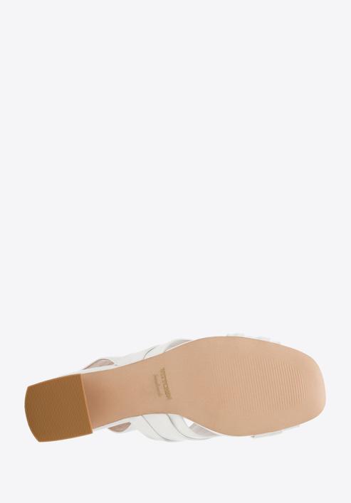 Sandale de damă din piele cu bretele încrucișate, alb, 94-D-960-0-38, Fotografie 6