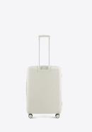 Un set de valize din policarbonat, în dungi, alb, 56-3P-84K-10, Fotografie 4