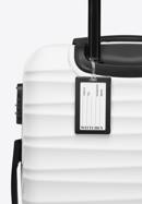 Valistă de mărime medie cu etichetă pentru bagaje, alb, 56-3A-312-70Z, Fotografie 3