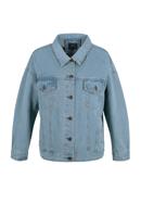 Jachetă de damă oversize din denim, albastru deschis, 98-9X-900-1-S/M, Fotografie 30