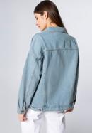Jachetă de damă oversize din denim, albastru deschis, 98-9X-900-0-S/M, Fotografie 5