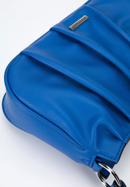 Geantă de damă din piele ecologică sifonată, albastru, 95-4Y-758-0, Fotografie 5