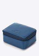 Geantă mini din piele în formă de cutie, albastru, 98-2-003-P, Fotografie 2