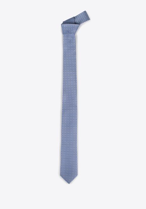 Cravată din mătase cu model, albastru - gri, 97-7K-001-X6, Fotografie 2