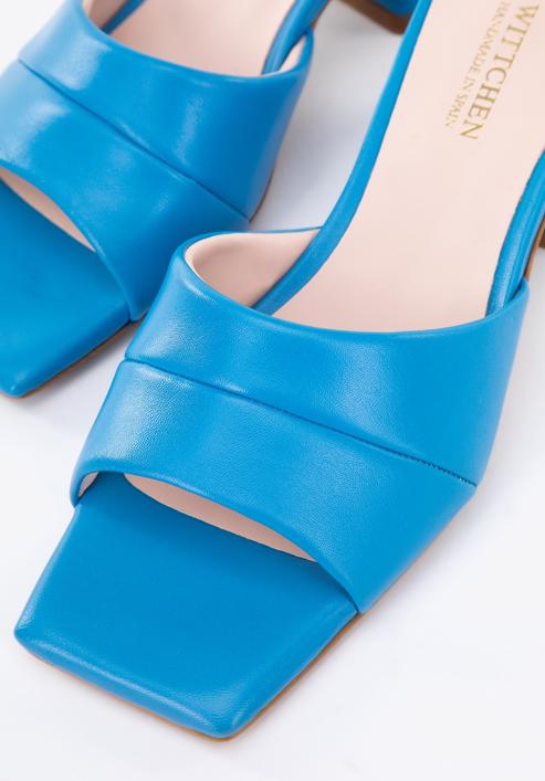 Sandale de damă din piele moale, albastru, 96-D-301-N-40, Fotografie 7