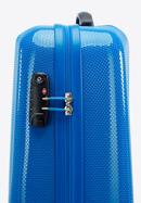 Valiză cabina din policarbonat monocolor, albastru, 56-3P-571-35, Fotografie 7