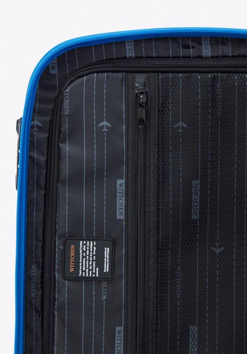 Set de valize din policarbonat, într-o singură culoare, albastru, 56-3P-57S-95, Fotografie 10
