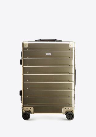 Kis kabinbőrönd alumíniumból TSA zárral, Arany, 56-3H-101-86, Fénykép 1