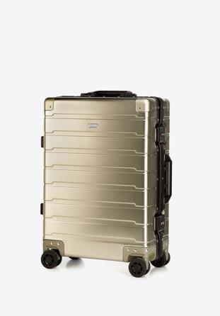 Kis kabinbőrönd alumíniumból TSA zárral, Arany, 56-3H-101-86, Fénykép 1