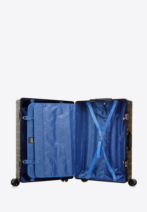 Közepes bőrönd alumíniumból, Arany, 56-3H-102-12, Fénykép 5
