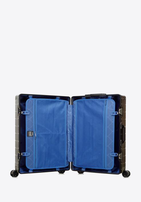 Közepes bőrönd alumíniumból, Arany, 56-3H-102-12, Fénykép 6