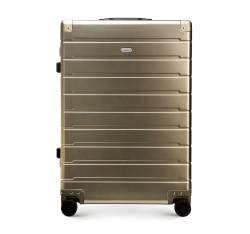 Közepes bőrönd alumíniumból, Arany, 56-3H-102-86, Fénykép 1