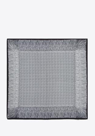 Eșarfă de mătase pentru femei cu model, argintiu - negru, 97-7D-S01-X29, Fotografie 1
