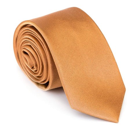 Cravată din mătase fără model, auriu, 92-7K-001-5, Fotografie 1