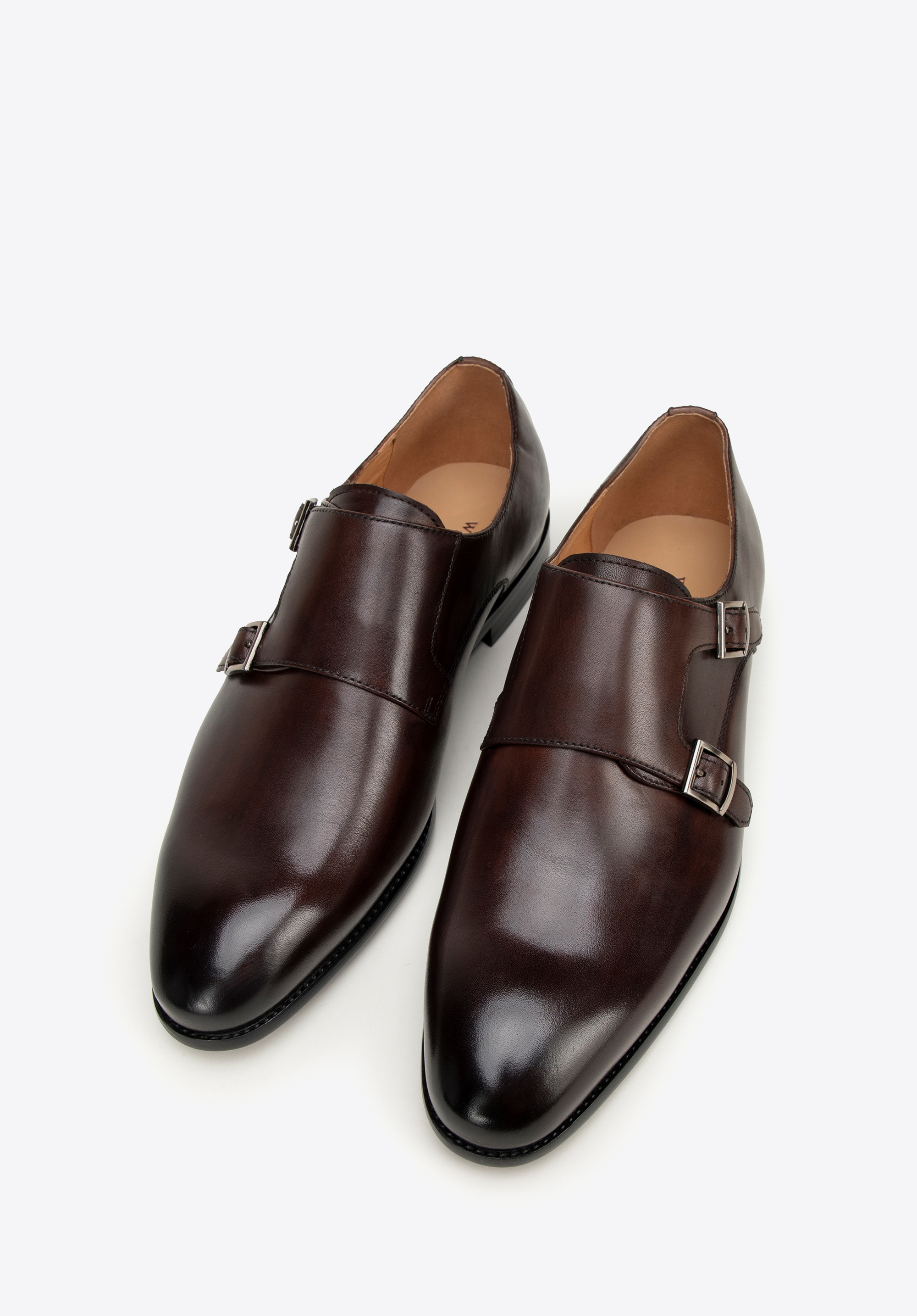 Elegáns csatos férfi félcipő, barna, 99-M-303-4-42, Fénykép 1