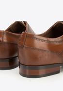 Elegáns férfi bőr derby cipő, barna, 94-M-518-5-44, Fénykép 7