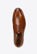 Férfi bőr brogues cipő könnyű talppal, barna, 96-M-501-1-43, Fénykép 5