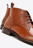 Férfi bőr fűzős cipő, barna, 97-M-505-4-44, Fénykép 7