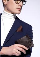 Férfi bőr kihajtható pénztárca, barna, 21-1-120-40L, Fénykép 15