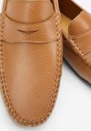 Férfi bőr mokaszin cipő, barna, 94-M-903-N-41, Fénykép 7