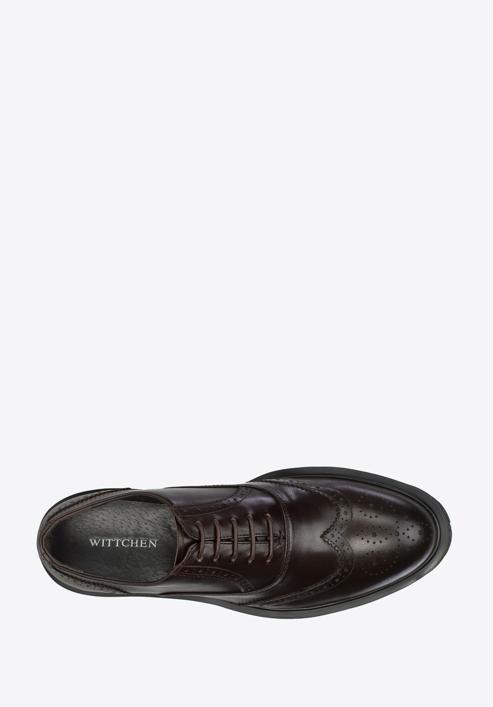 Férfi bőr Oxford cipő, barna, 97-M-515-1-40, Fénykép 5