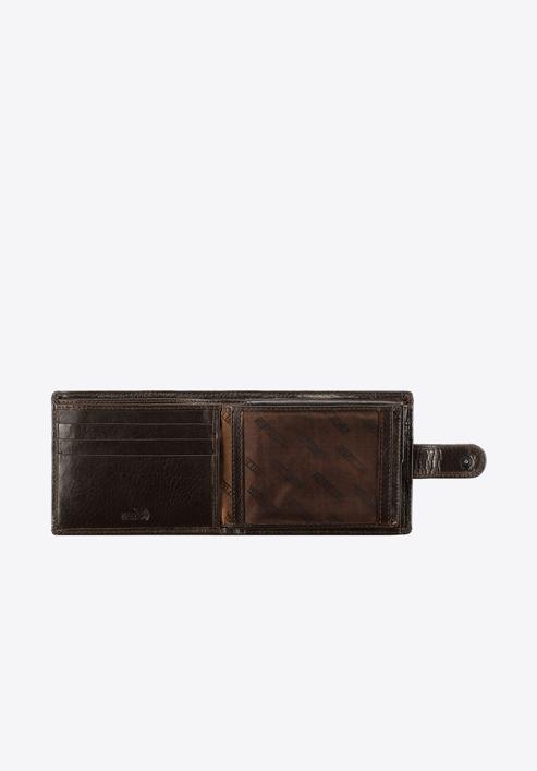 Férfi bőr pénztárca elválasztó panellal, barna, 14-1-038-L41, Fénykép 2
