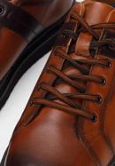 Férfi bőr tornacipő sötét talppal, barna, 93-M-505-4-40, Fénykép 8