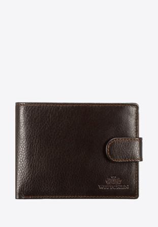 Férfi bőr pénztárca elválasztó panellal, barna, 14-1-038-L41, Fénykép 1