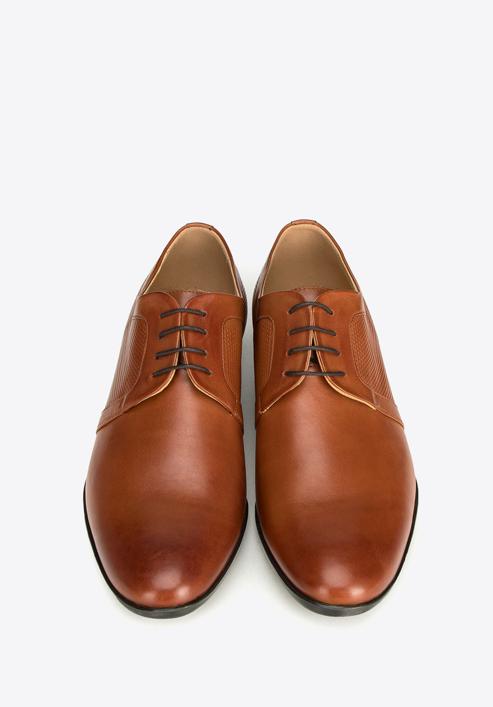 Derby stílusú férfi öltöny cipő, barna, 90-M-602-5-40, Fénykép 7