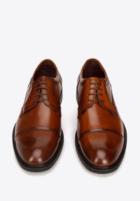 Férfi klasszikus bőr derby cipő, barna, 93-M-526-4-44, Fénykép 3