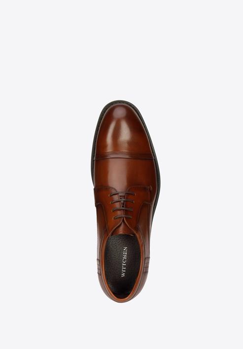 Férfi klasszikus bőr derby cipő, barna, 93-M-526-4-44, Fénykép 5