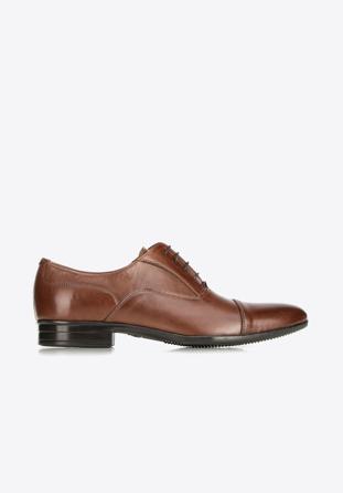 Férfi oxford bőr cipő, barna, 90-M-600-4-44, Fénykép 1