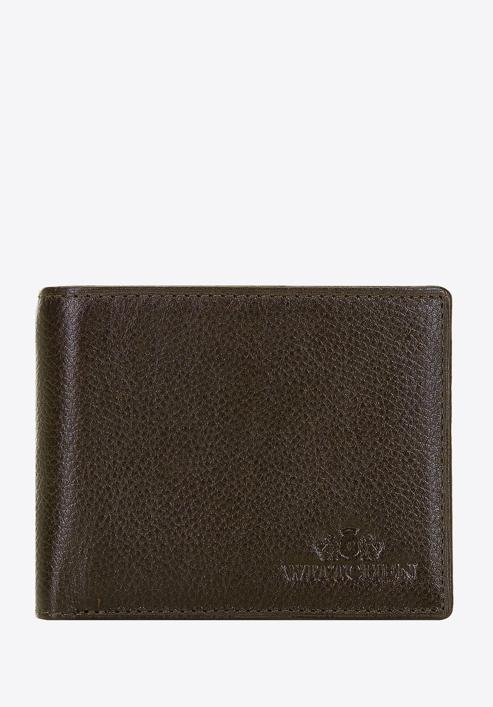 Közepes méretű férfi bőr pénztárca, barna, 21-1-026-44L, Fénykép 1
