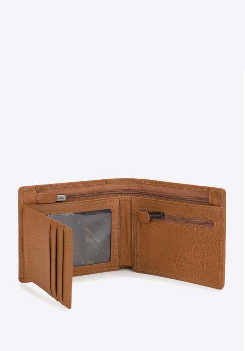 Közepes méretű férfi bőr pénztárca, barna, 02-1-040-5L, Fénykép 4